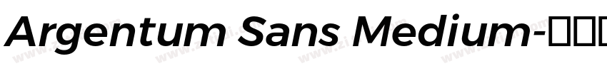 Argentum Sans Medium字体转换